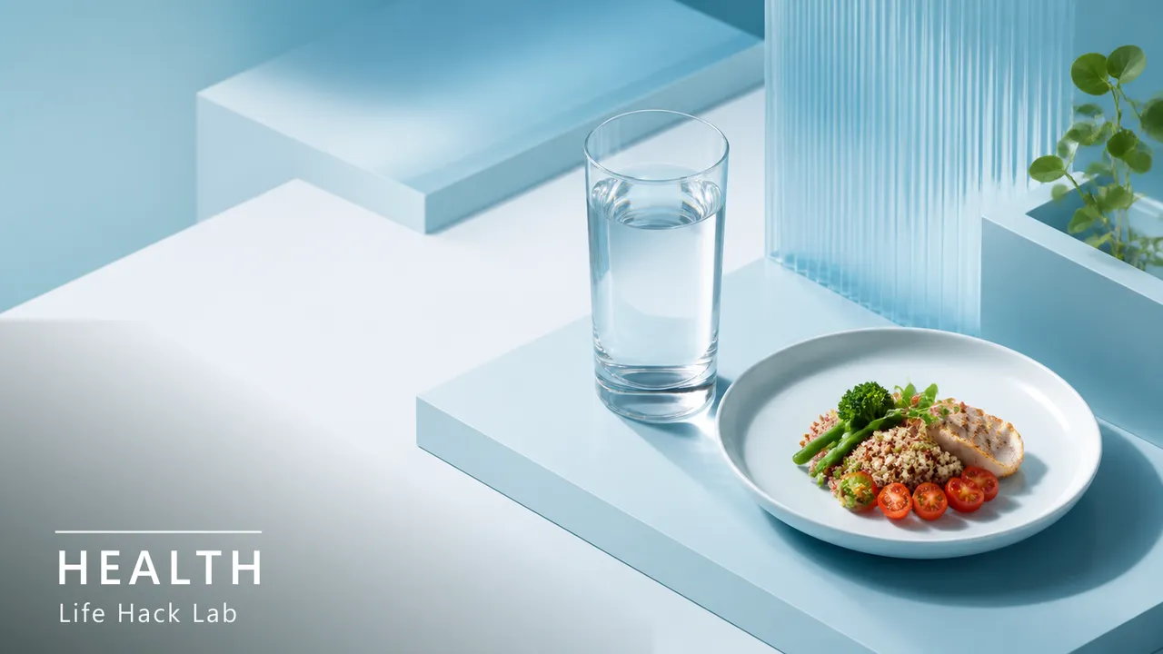 食べる前に水を1杯——食べ過ぎがやわらいだ実験