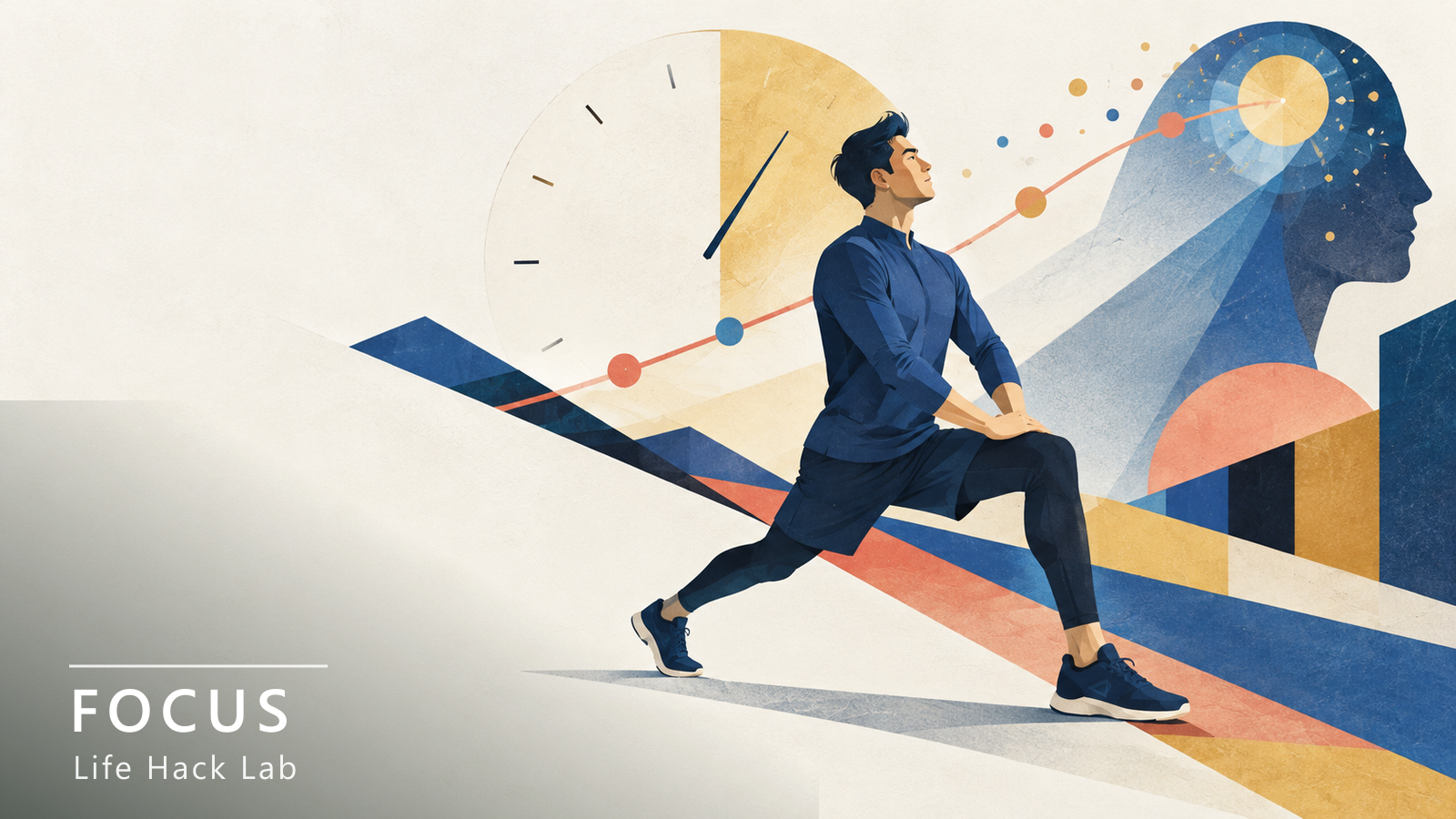 運動すると集中力が伸びる——効き目が高まるのは20分ほど経ってから
